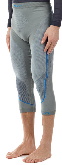 Кальсоны мужские UYN 3/4 Ambityon UW Medium Grey/Blue/Royal Blue - Фото 5 большая