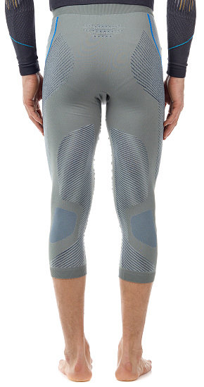 Кальсоны мужские UYN 3/4 Ambityon UW Medium Grey/Blue/Royal Blue - Фото 6 большая