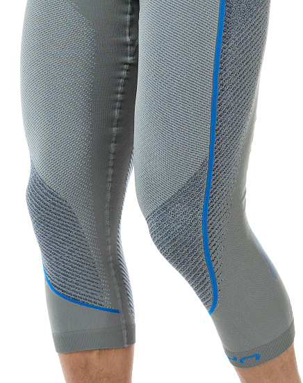 Кальсоны мужские UYN 3/4 Ambityon UW Medium Grey/Blue/Royal Blue - Фото 7 большая