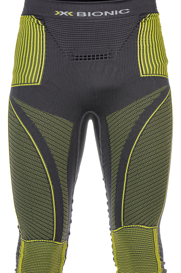 Кальсоны мужские X-Bionic Energy Accumulator EVO Long Charcoal/Yellow - Фото 3 большая