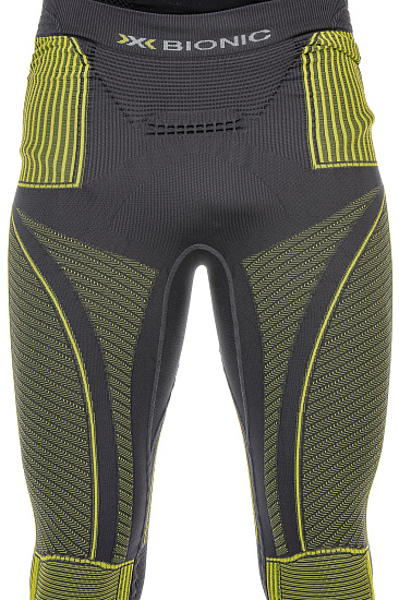 Кальсоны мужские X-Bionic Energy Accumulator EVO Medium Charcoal/Yellow - Фото 3 большая