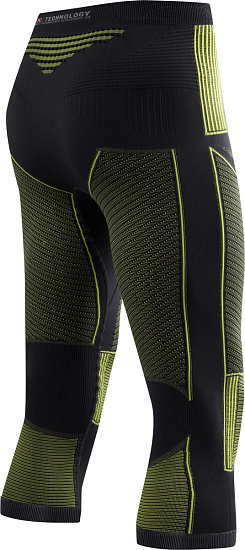 Кальсоны мужские X-Bionic Energy Accumulator EVO Medium Charcoal/Yellow - Фото 2 большая