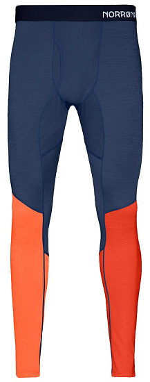 Кальсоны мужские Norrona Equaliser Merino Longs Rooibos Tea/Indigo Night - Фото 1 большая