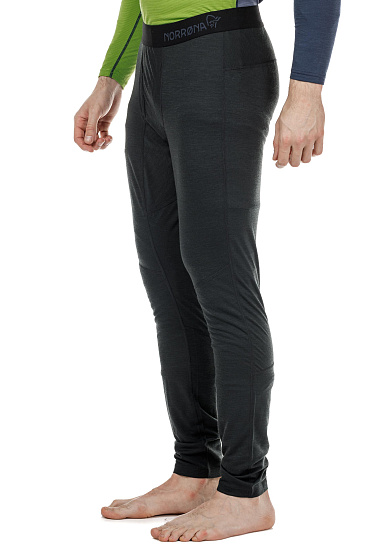 Кальсоны мужские Norrona Equaliser Merino Longs Caviar - Фото 3 большая