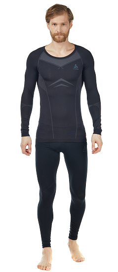 Кальсоны мужские Odlo Evolution Light Черный/Odlo графит - Фото 3 большая