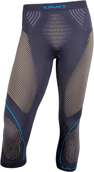 Кальсоны мужские UYN 3/4 Evolutyon Uw Medium Charcoal/Gold/Atlantic - Фото 1 большая