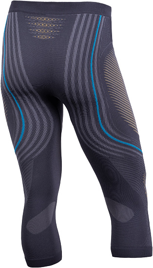 Кальсоны мужские UYN 3/4 Evolutyon Uw Medium Charcoal/Gold/Atlantic - Фото 2 большая