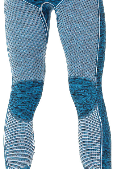 Кальсоны мужские X-Bionic Accumulator EVO Melange UW Long Blue Melange/White - Фото 7 большая