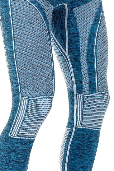 Кальсоны мужские X-Bionic Accumulator EVO Melange UW Long Blue Melange/White - Фото 8 большая