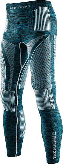 Кальсоны мужские X-Bionic Accumulator EVO Melange UW Long Blue Melange/White - Фото 1 большая