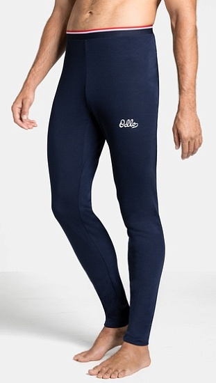 Кальсоны мужские Odlo Active Warm Originals Long Темно-Синий - Фото 3 большая