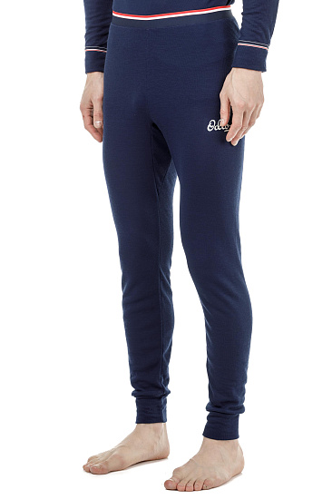 Кальсоны мужские Odlo Active Warm Originals Long Темно-Синий - Фото 7 большая