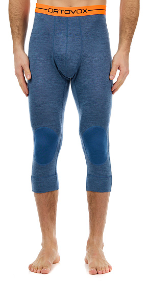 Кальсоны мужские Ortovox 185 Rock N Wool Short Night Blue Blend - Фото 3 большая
