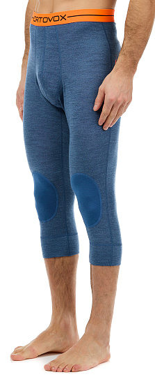 Кальсоны мужские Ortovox 185 Rock N Wool Short Night Blue Blend - Фото 4 большая