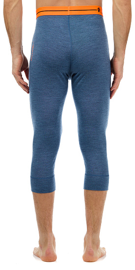 Кальсоны мужские Ortovox 185 Rock N Wool Short Night Blue Blend - Фото 5 большая
