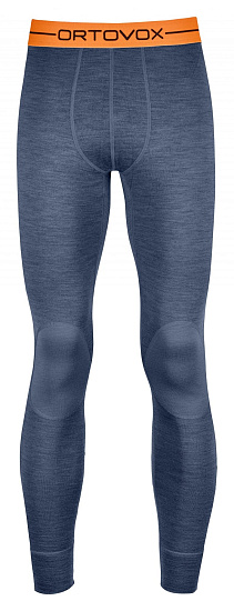 Кальсоны мужские Ortovox 185 Rock N Wool Night Blue Blend - Фото 1 большая