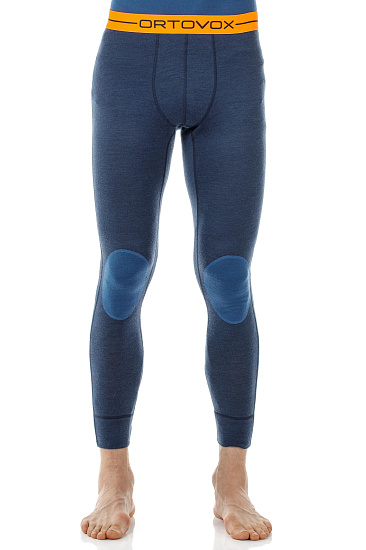Кальсоны мужские Ortovox 185 Rock N Wool Night Blue Blend - Фото 3 большая