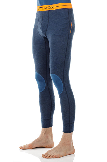 Кальсоны мужские Ortovox 185 Rock N Wool Night Blue Blend - Фото 4 большая