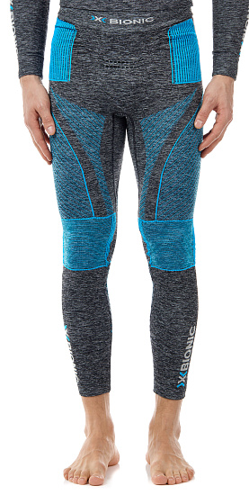 Кальсоны мужские X-Bionic Energy Accumulator 4.0 Melange Dark Grey Melange/Blue - Фото 4 большая