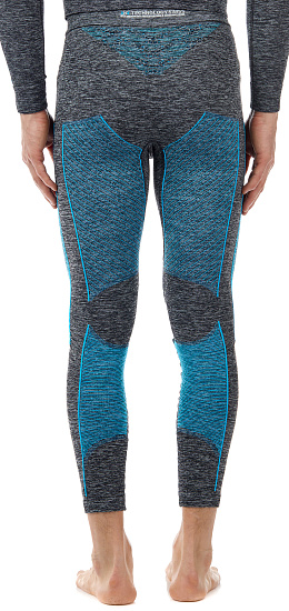 Кальсоны мужские X-Bionic Energy Accumulator 4.0 Melange Dark Grey Melange/Blue - Фото 6 большая