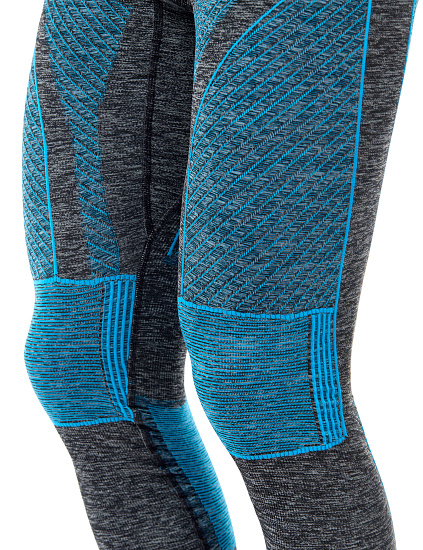 Кальсоны мужские X-Bionic Energy Accumulator 4.0 Melange Dark Grey Melange/Blue - Фото 7 большая