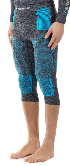 Кальсоны мужские X-Bionic Energy Accumulator 4.0 Melange 3/4 Dark Grey Melange/Blue - Фото 5 большая