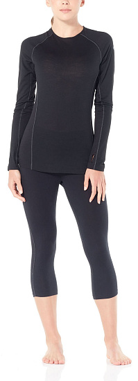 Кальсоны женские Icebreaker 200 Zone Legless Black/Mineral - Фото 5 большая