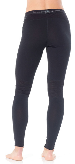 Кальсоны женские Icebreaker 200 Zone Leggings Black/Mineral - Фото 2 большая