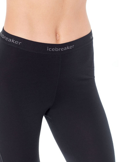 Кальсоны женские Icebreaker 200 Zone Leggings Black/Mineral - Фото 5 большая