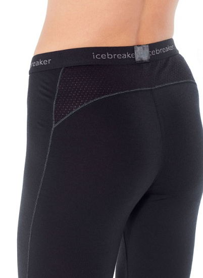 Кальсоны женские Icebreaker 200 Zone Leggings Black/Mineral - Фото 6 большая