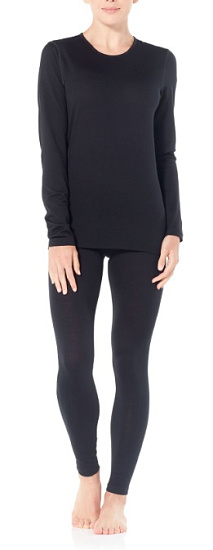 Кальсоны женские Icebreaker 200 Oasis Leggings Black - Фото 4 большая