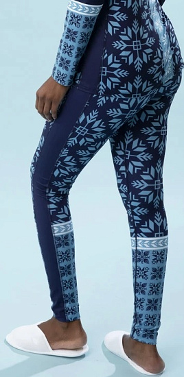 Кальсоны женские Krimson Klover Nordic Snowflake Indigo - Фото 3 большая