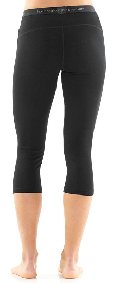 Кальсоны женские Icebreaker 200 Oasis Legless Black - Фото 3 большая