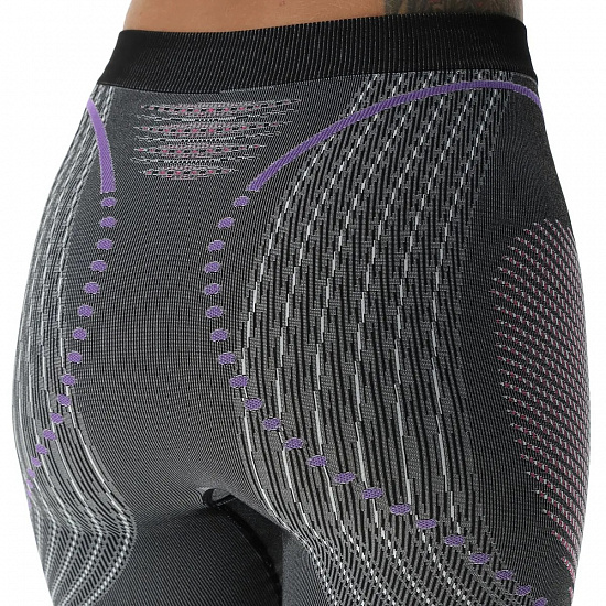 Кальсоны женские UYN Evolutyon Uw Medium Melange Anthracite Melange/Raspberry/Purple - Фото 3 большая