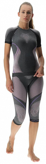 Кальсоны женские UYN Evolutyon Uw Medium Melange Anthracite Melange/Raspberry/Purple - Фото 5 большая