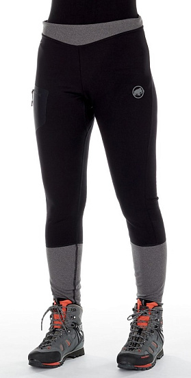 Кальсоны женские Mammut Aconcagua ML Black/Black Melange - Фото 2 большая