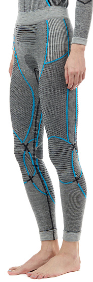 Кальсоны женские X-Bionic Apani 4.0 Merino Black/Grey/Turquoise - Фото 6 большая