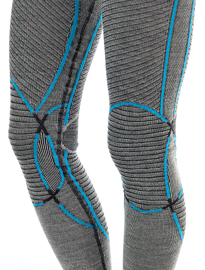 Кальсоны женские X-Bionic Apani 4.0 Merino Black/Grey/Turquoise - Фото 4 большая