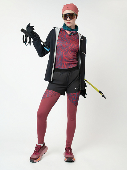 Кальсоны женские Mizuno Virtual Body G4 Long Tight Violet Quartz - Фото 11 большая