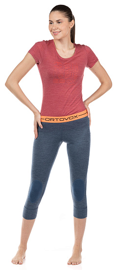 Кальсоны женские Ortovox 185 Rock'N'Wool Short Night Blue Blend - Фото 2 большая