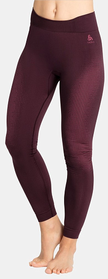 Кальсоны женские Odlo Performance Warm Eco Winetasting/Deep Claret - Фото 3 большая