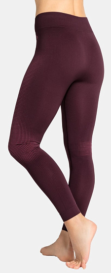 Кальсоны женские Odlo Performance Warm Eco Winetasting/Deep Claret - Фото 4 большая