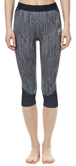 Кальсоны женские Odlo 3/4 Blackcomb Черный - Фото 3 большая