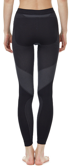 Кальсоны женские Odlo Performance Evolution Warm Черный/Темно-Серый Графит - Фото 6 большая