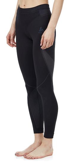 Кальсоны женские Odlo Performance Evolution Warm Черный/Темно-Серый Графит - Фото 7 большая