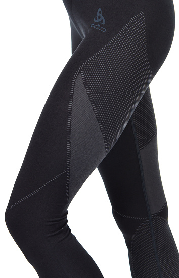 Кальсоны женские Odlo Performance Evolution Warm Черный/Темно-Серый Графит - Фото 8 большая