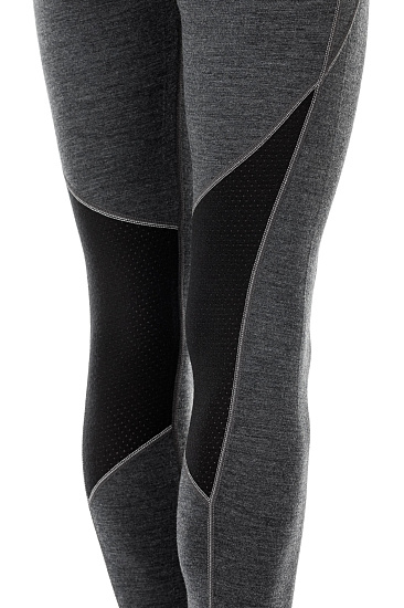 Кальсоны женские Icebreaker 260 Zone Leggings Jet Hthr/Black - Фото 6 большая