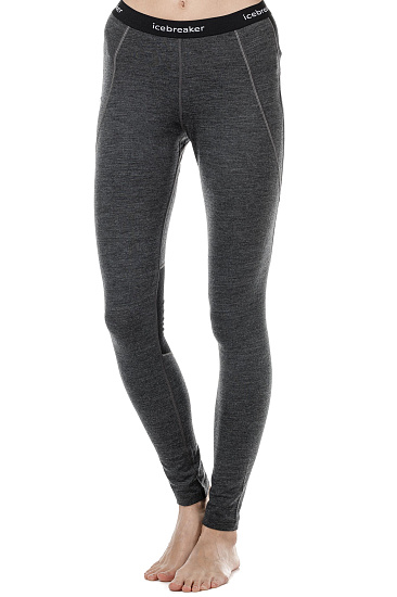 Кальсоны женские Icebreaker 260 Zone Leggings Jet Hthr/Black - Фото 2 большая