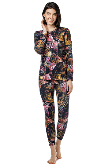 Кальсоны женские Roxy Daybreak True Black Night Palm - Фото 2 большая