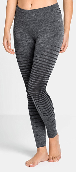 Кальсоны женские Odlo Bl Bottom Long Performance Light Серый Меланж - Фото 4 большая